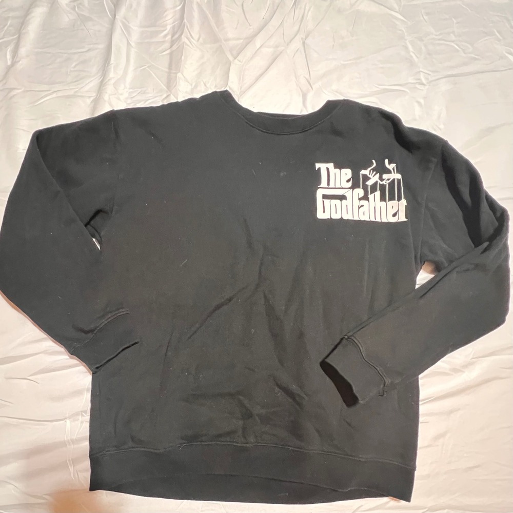 Freeze The Godfather Marlon Brando Graphic Patch Sweatshirt Mens‎ Medium Black